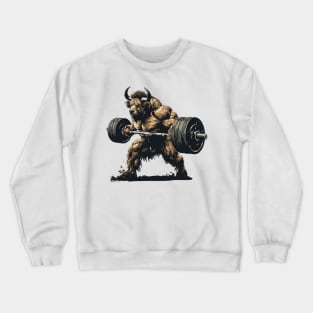 minotaur lifting Crewneck Sweatshirt